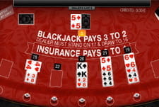 Multihand Blackjack im Queenplay Casino. 