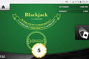 Klassisches Blackjack in der NetBet App