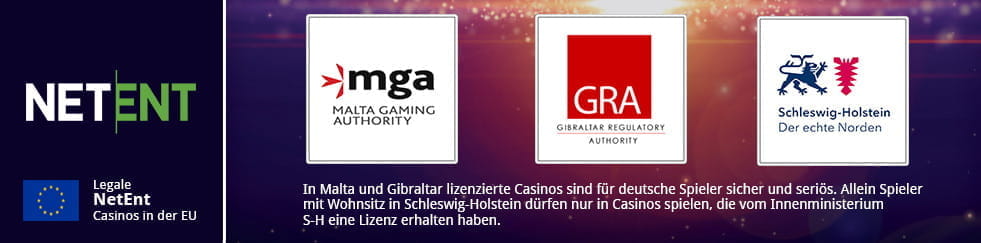 Die NetEnt Casinos mit einer in der EU ausgestellten Lizenz sind sicher und vertrauenswürdig