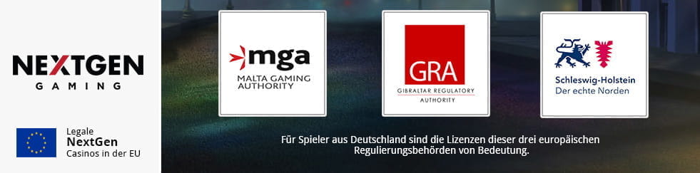 Infografik mit den wichtigsten Glücksspiel Regulierungsbehörden der Europäischen Union.