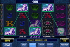 Das Bild zeigt den Vampire Spielautomaten mit seinem schaurigen Thema.