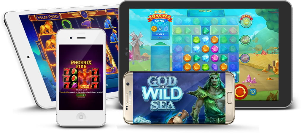 Verschiedene Spiele des Herstellers Playson auf den mobilen EndgerГ¤ten.