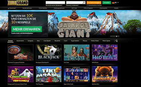 Vorschaubild der Eurogrand Webseite