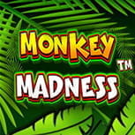 Das Logo des Jackpot Slots Monkey Madness.