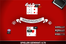 Das Kartenspiel Red Queen Blackjack von 1X2 Gaming.