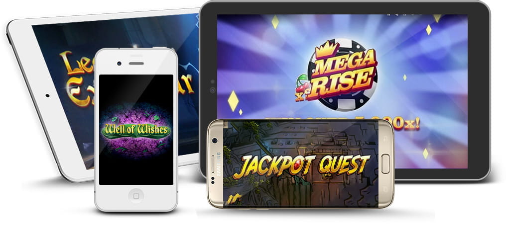 Einige Spiele des Herstellers Red Tiger dargestellt auf mobilen Endgeräten.