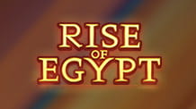 Das Logo des Spielautomaten Rise of Egypt.