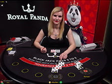 Der Live Blackjack Tisch bei Royal Panda