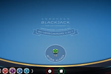 Übersicht über den European Blackjack Tisch bei Shangri La.