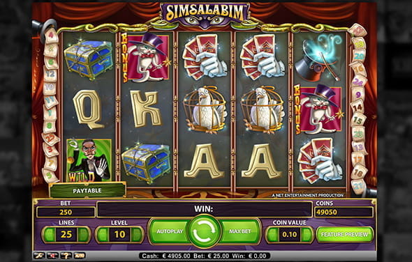 Simsalabim ist ein weiterer NetEnt Spielautomat mit hohem RTP