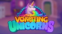 Der Video Slot Vomiting Unicorns von Gluck Games.