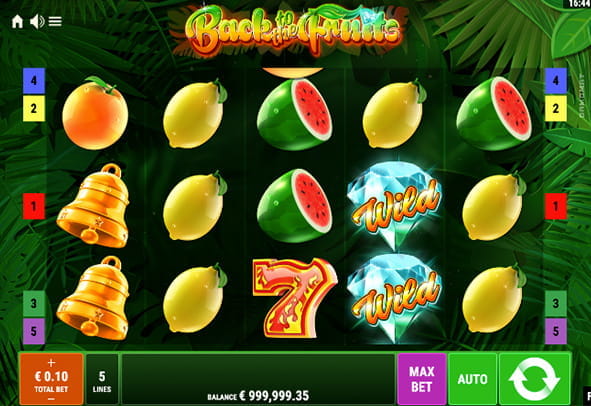 Eine kostenlose Demo-Version des Back to the Fruits Slots.