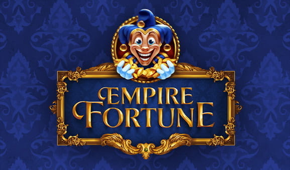 Das Logo des Slots Empire Fortune mit einem Symbol aus dem Spiel.