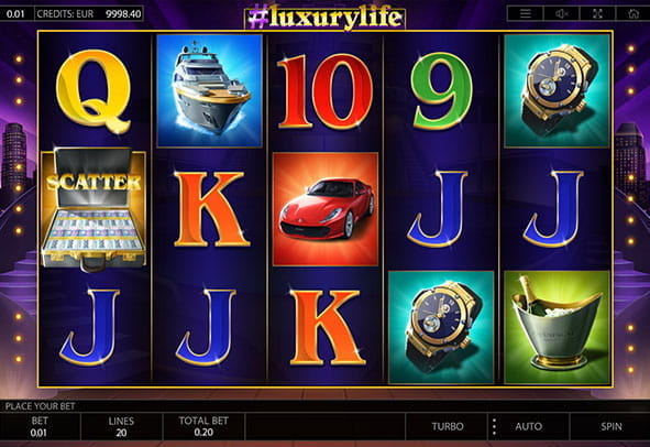 Eine kostenlose Demo-Version des Luxury Life Slots.