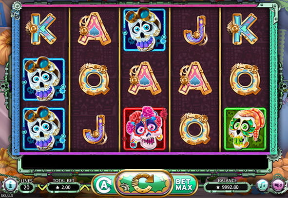 Eine kostenlose Demo-Version des Sugar Skulls Slots.