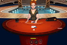 Sonya Blackjack vom Software Hersteller Yggdrasil.