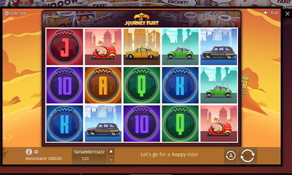 Einen RTP-Wert von 96,60% besitzt der Slot Jourey Flirt.