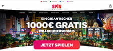 Spin Casino Bonus für die ersten drei Einzahlungen