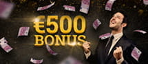 100% auf die erste Einzahlung für bis zu 500€