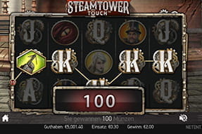 Steamtower der mechanische Slot von NetEnt auch beim Play Club Casino