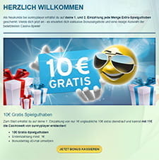 Das hier vorgestellte Casino bietet einen tollen sunnyplayer Bonus zur Begrüßung an.
