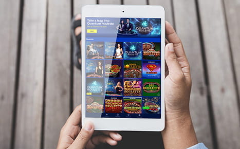 Casino Spiele auf dem iPad.