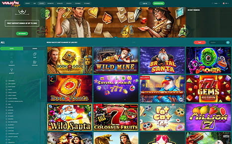 Die Webseite des Vulkanvegas Casinos.