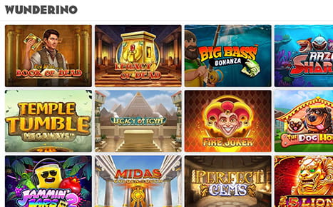 Die Webseite von Wunderino.