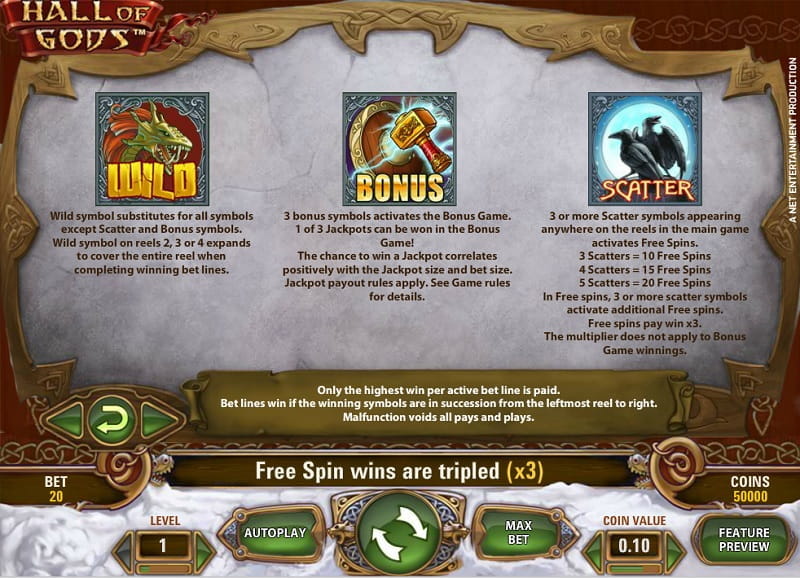 Hall of Gods Ingame Spielbeschreibung