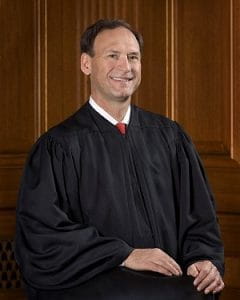 Ein Foto des 68jährigen Obersten US-Bundesrichters Samuel Alito. 