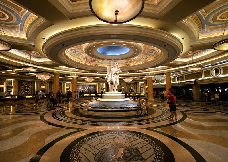 Die Lobby des Caesars Palace in Las Vegas.