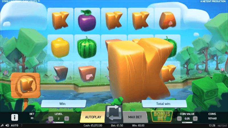 Der neue NetEnt-Slot Strolling Staxx: Cubic Fruits.