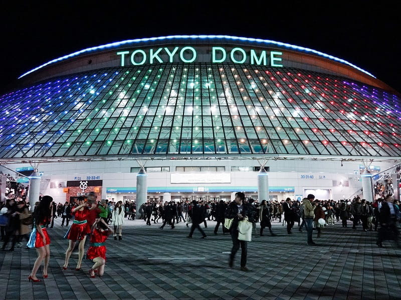 Das Baseballstadion Tokyo Dome in der japanischen Hauptstadt.