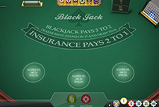 Das Kartenspiel Blackjack Multihand von Play’n GO im Spin Away.