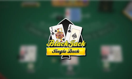 Das Logo von Blackjack Single Deck.