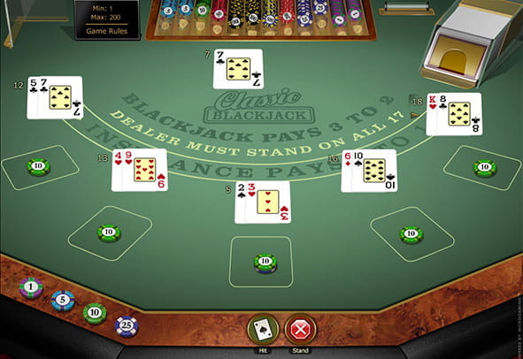 Das Multi-Hand Classic Blackjack Gold Series Spiel kostenlos ausprobieren.
