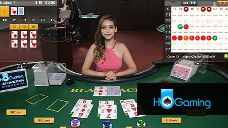 Ein HoGaming Blackjack Tisch.