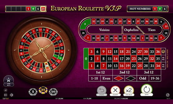 European Roulette VIP von iSoftBet online spielen