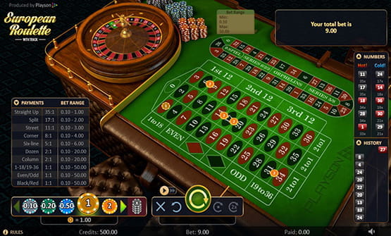 European Roulette with Track von Playson im Online Casino.