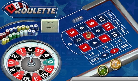 Mini Roulette aus dem Hause PlayTech mit 13 Zahlen