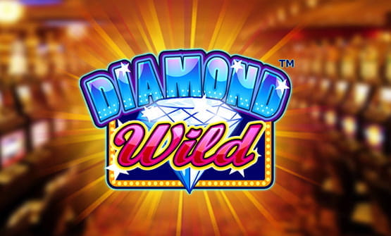 Das Logo des Spielautomaten Diamond Wild von iSoftBet.