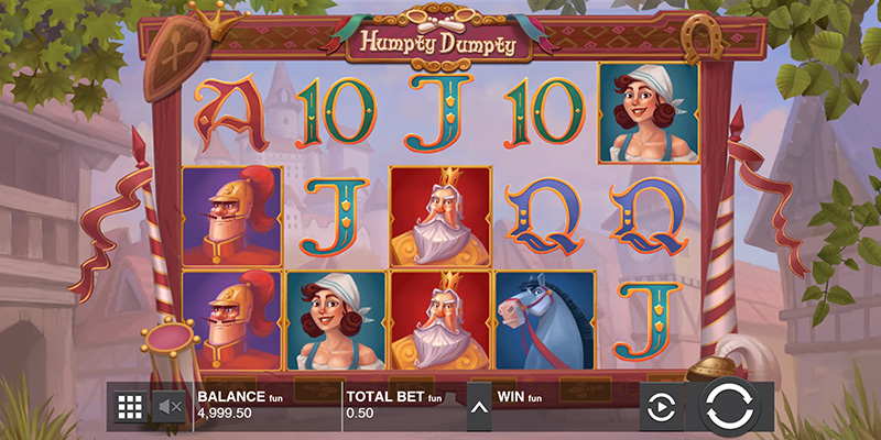 Eine kostenlose Demo-Version des Humpty Dumpty Slots.