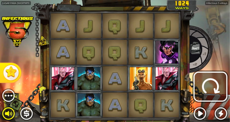 Eine kostenlose Demo-Version des Infectious 5 xWays Slots.