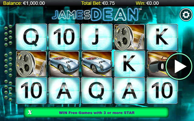 Eine kostenlose Demo-Version des James Dean Slots.