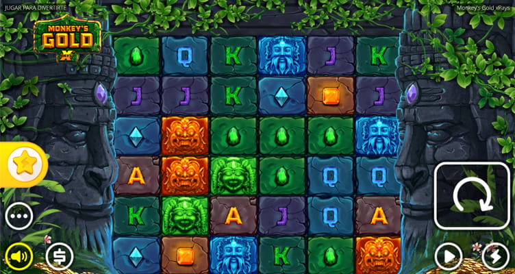 Eine kostenlose Demo-Version des Monkeys Gold xPays Slots.
