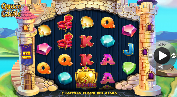 Eine kostenlose Demo-Version des Queen of the Castle Slots.