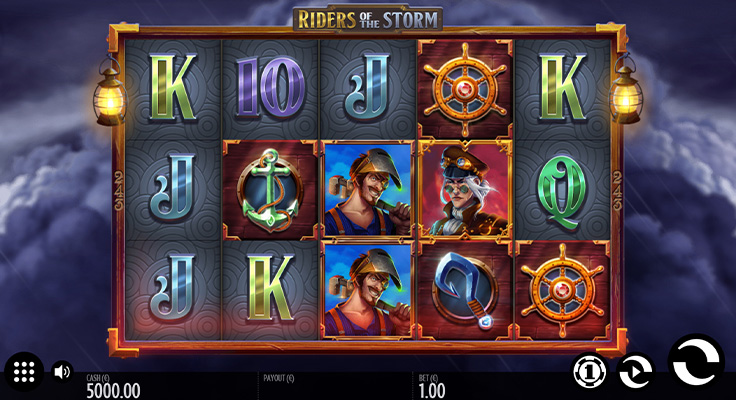Eine kostenlose Demo-Version des Riders of the Storm Slots.
