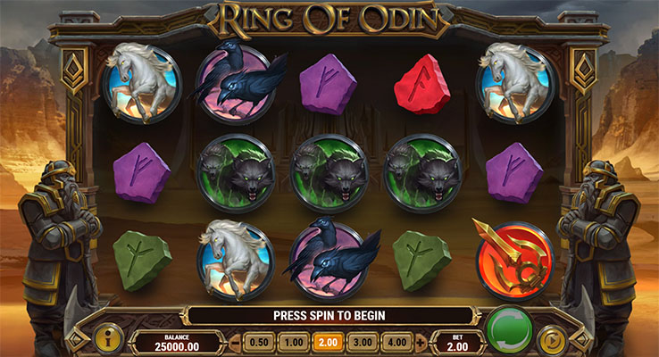Eine kostenlose Demo-Version des Ring of Odin Slots.