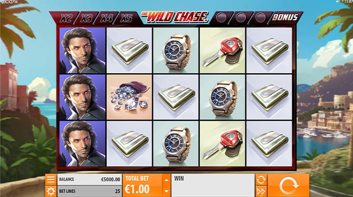 Eine kostenlose Demo-Version des Wild Chase: Tokyo Go Slots.