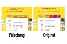 Vorsicht vor gefälschter Lotto Webseite